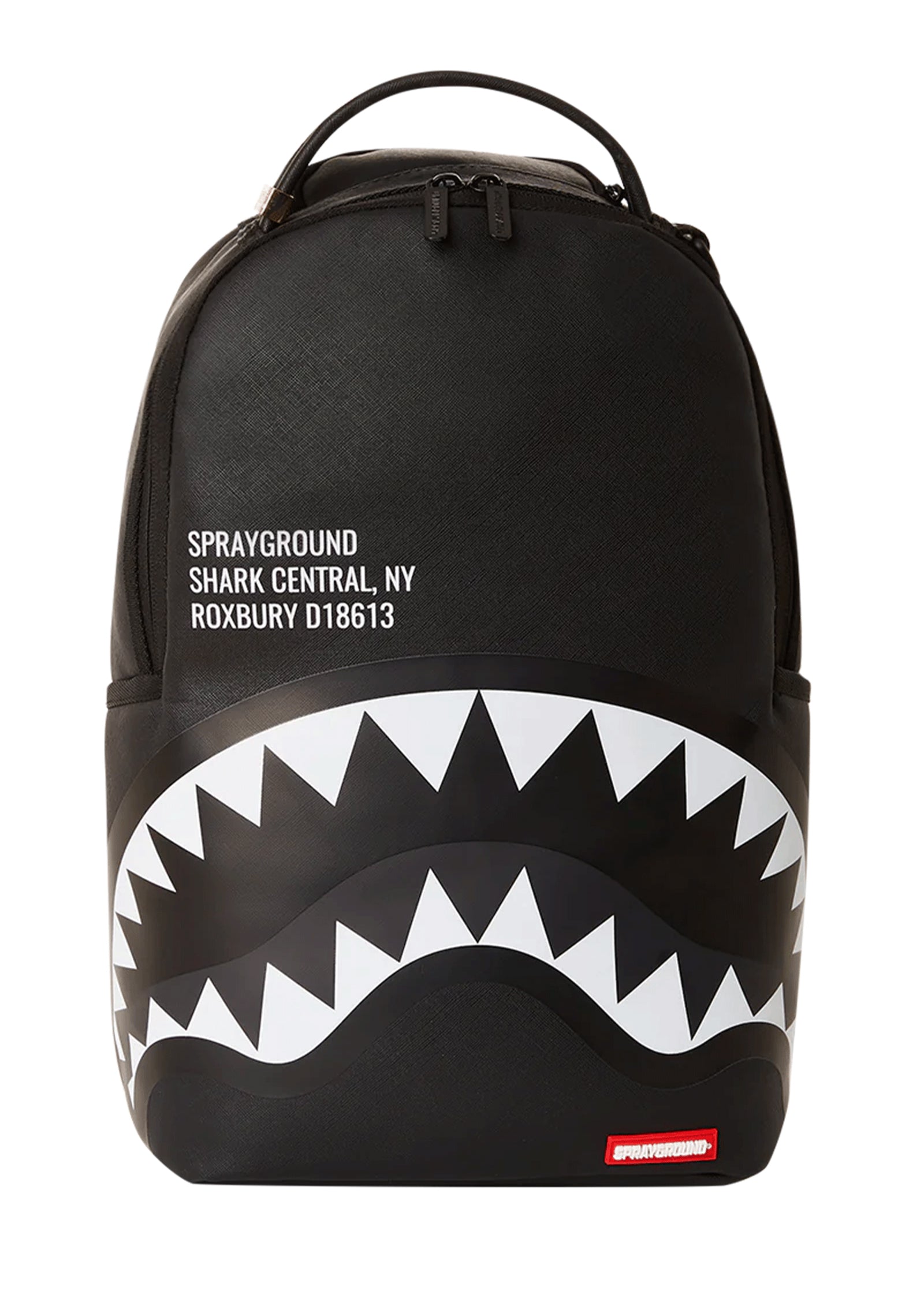 Zaino shark central black on grey