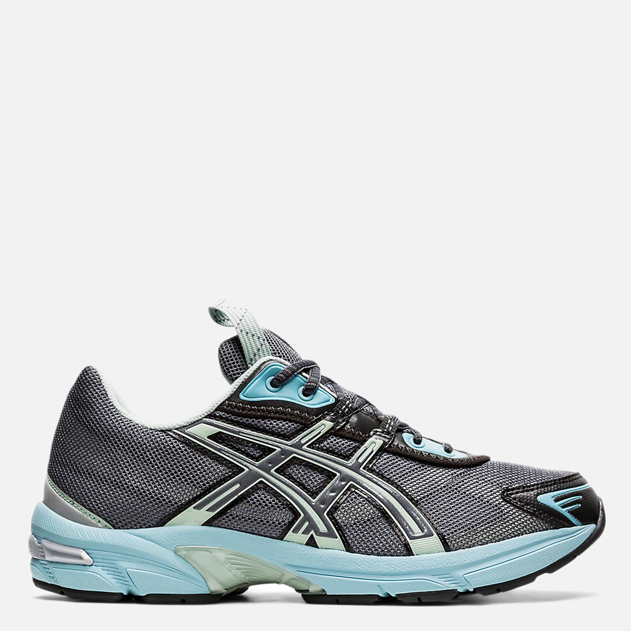 Light blue and gray sneakers