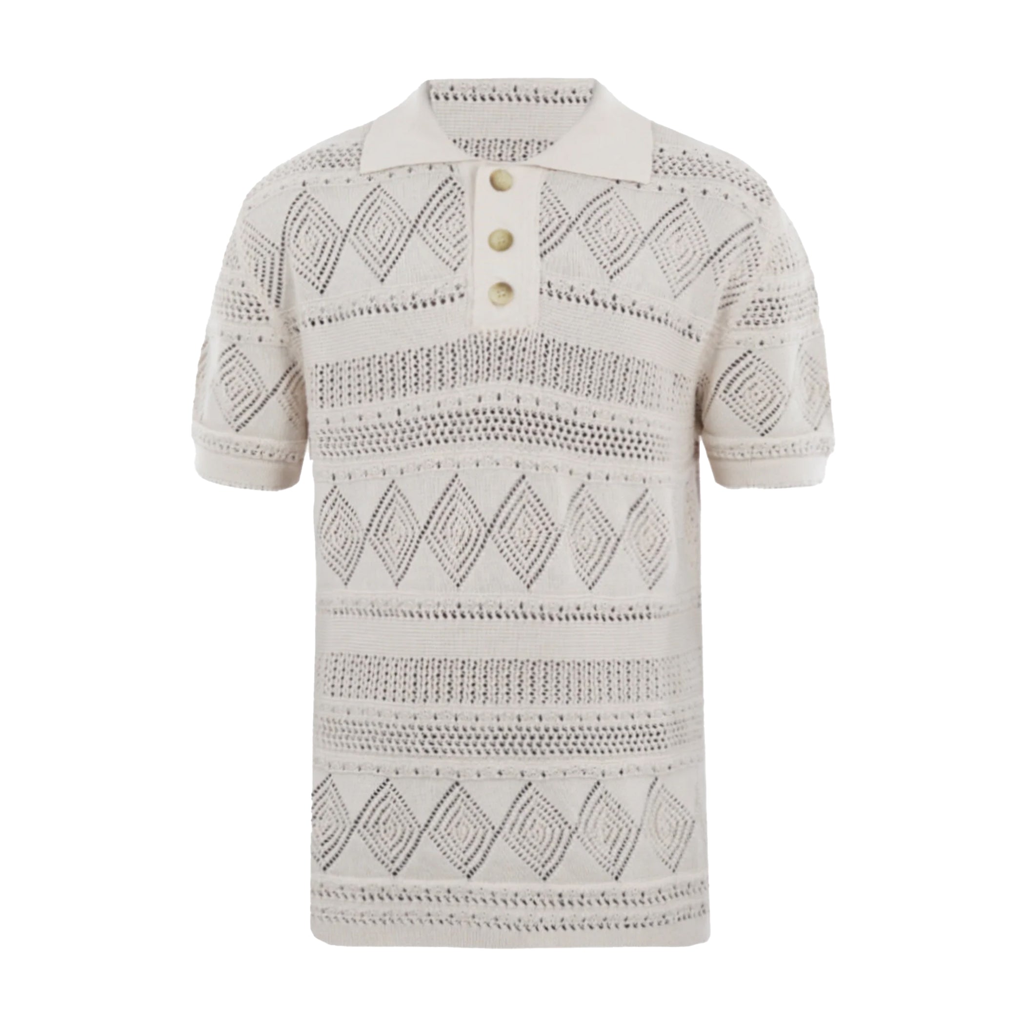 Polo Cau in cotone Panna