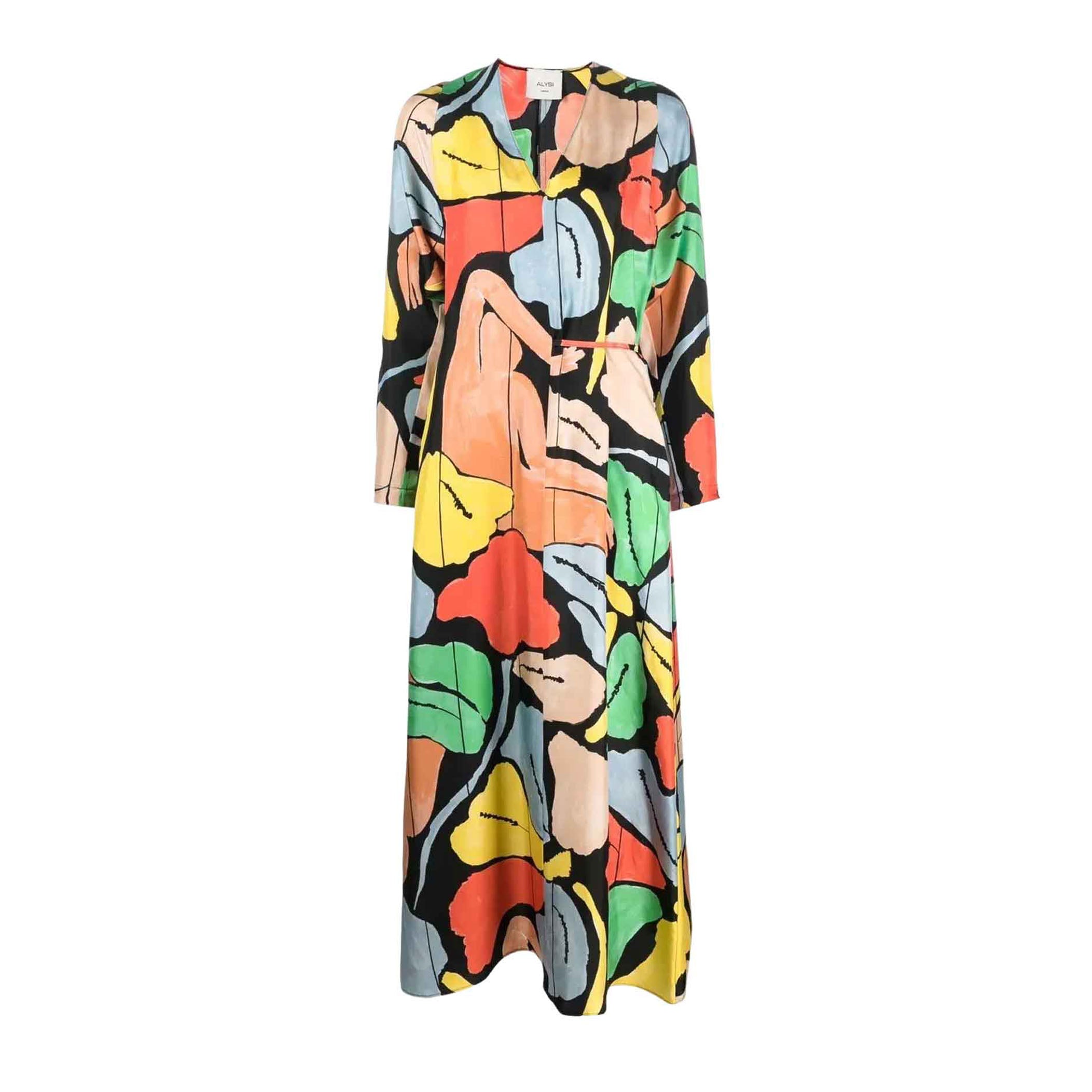 Abito eden silk scollo v
