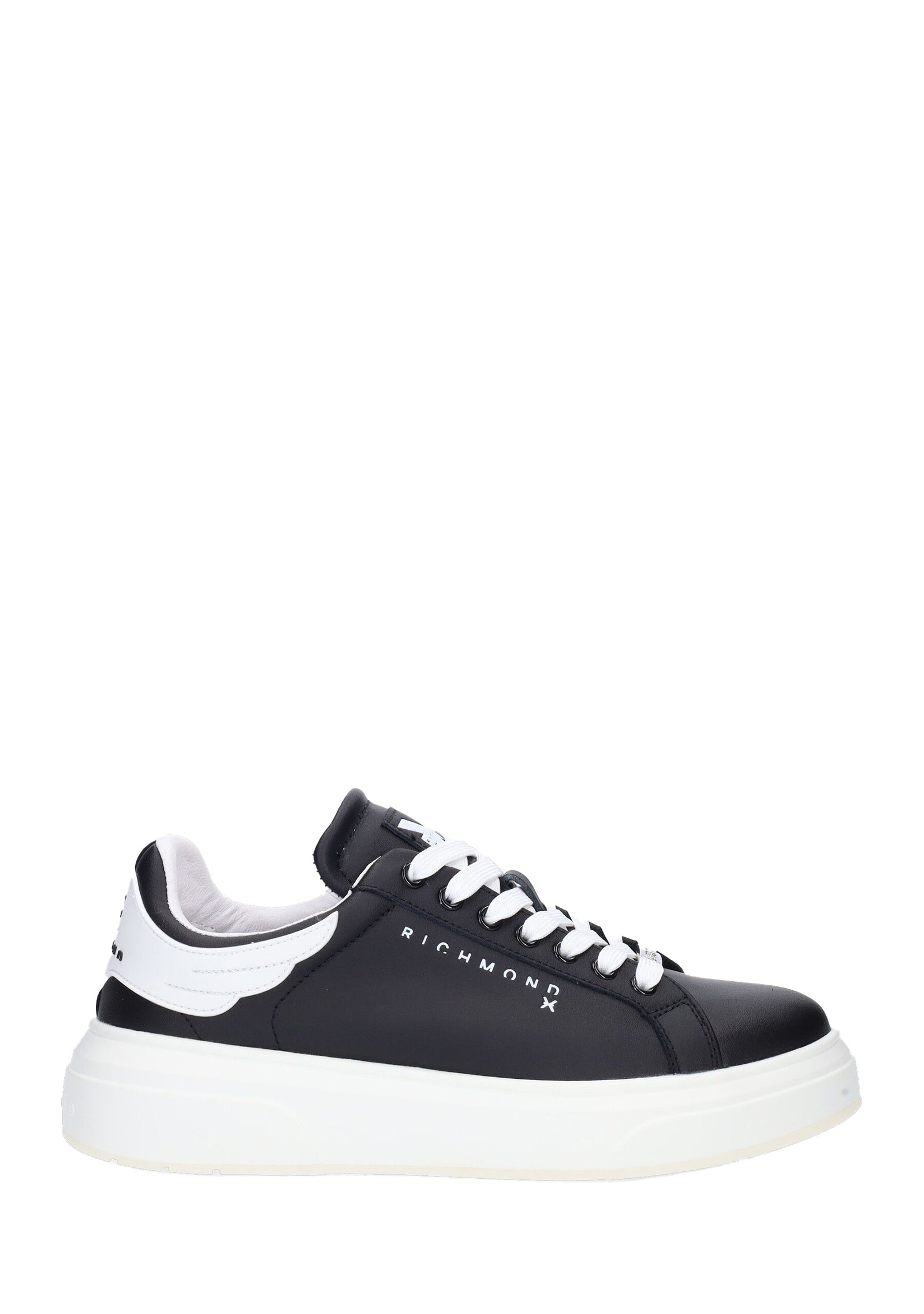 Sneakers in pelle Nero/Bianco