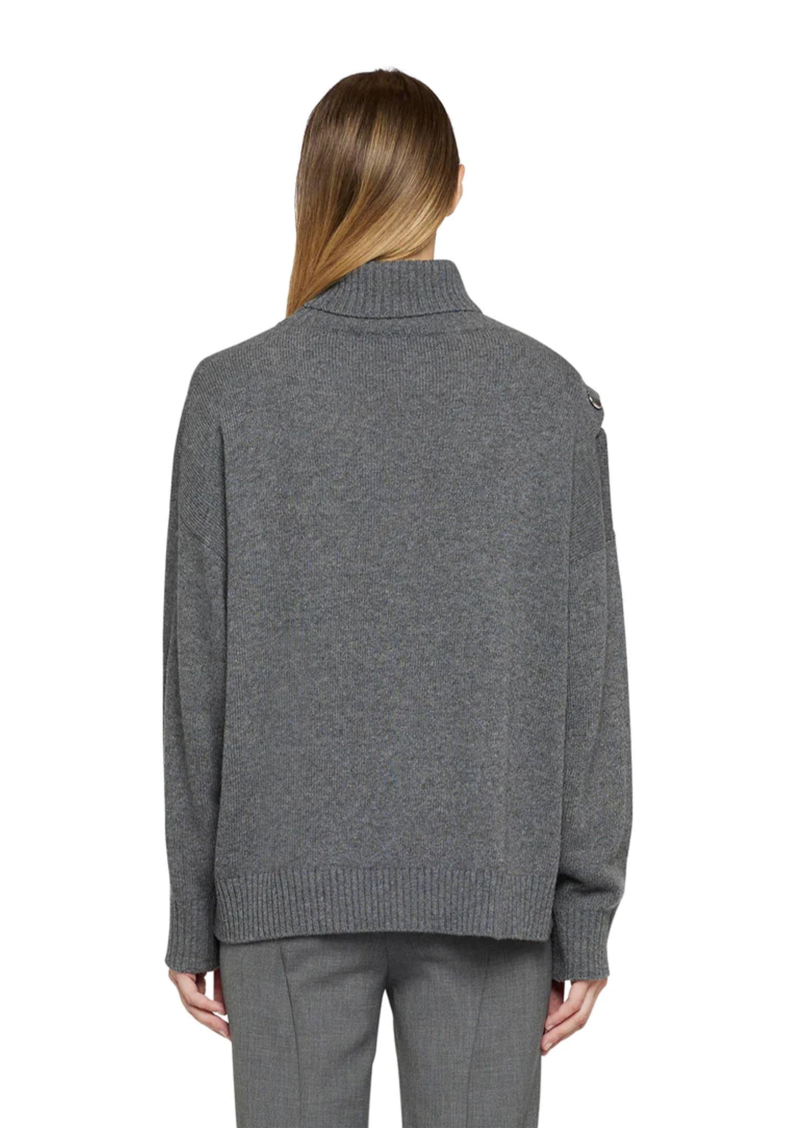 Maglia con dettaglio bottoni grigio