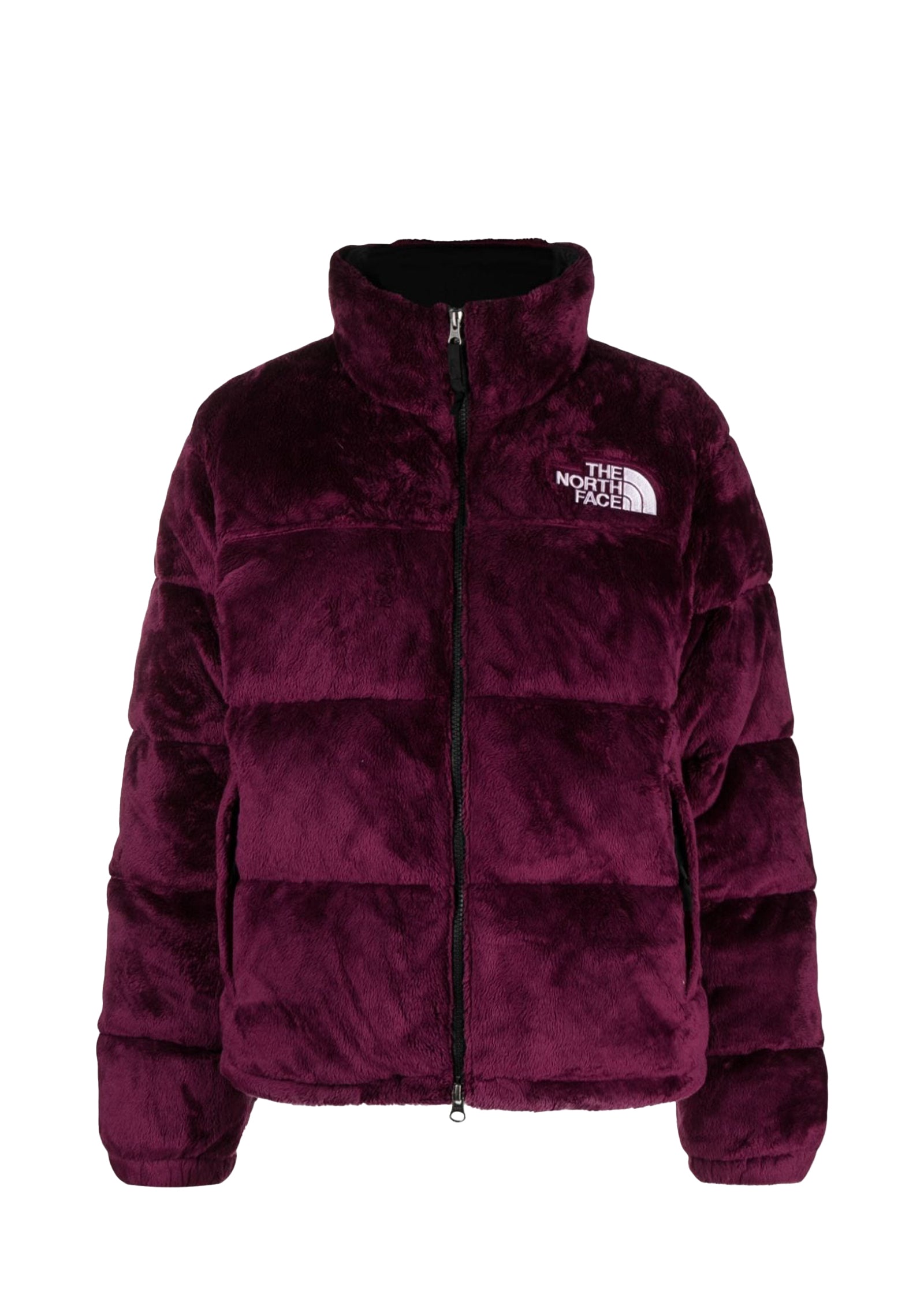 Giacca nuptse in velluto bordeaux