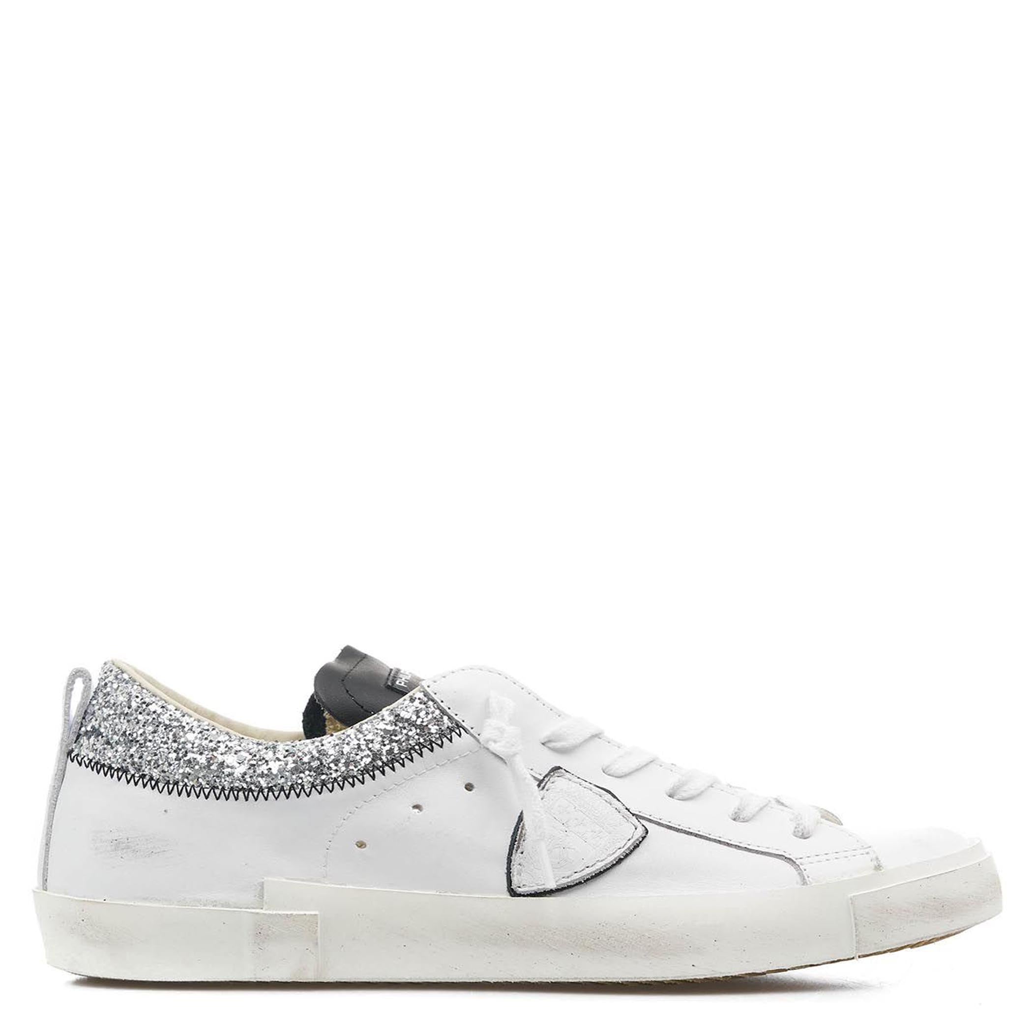 Sneakers bianco con glitter