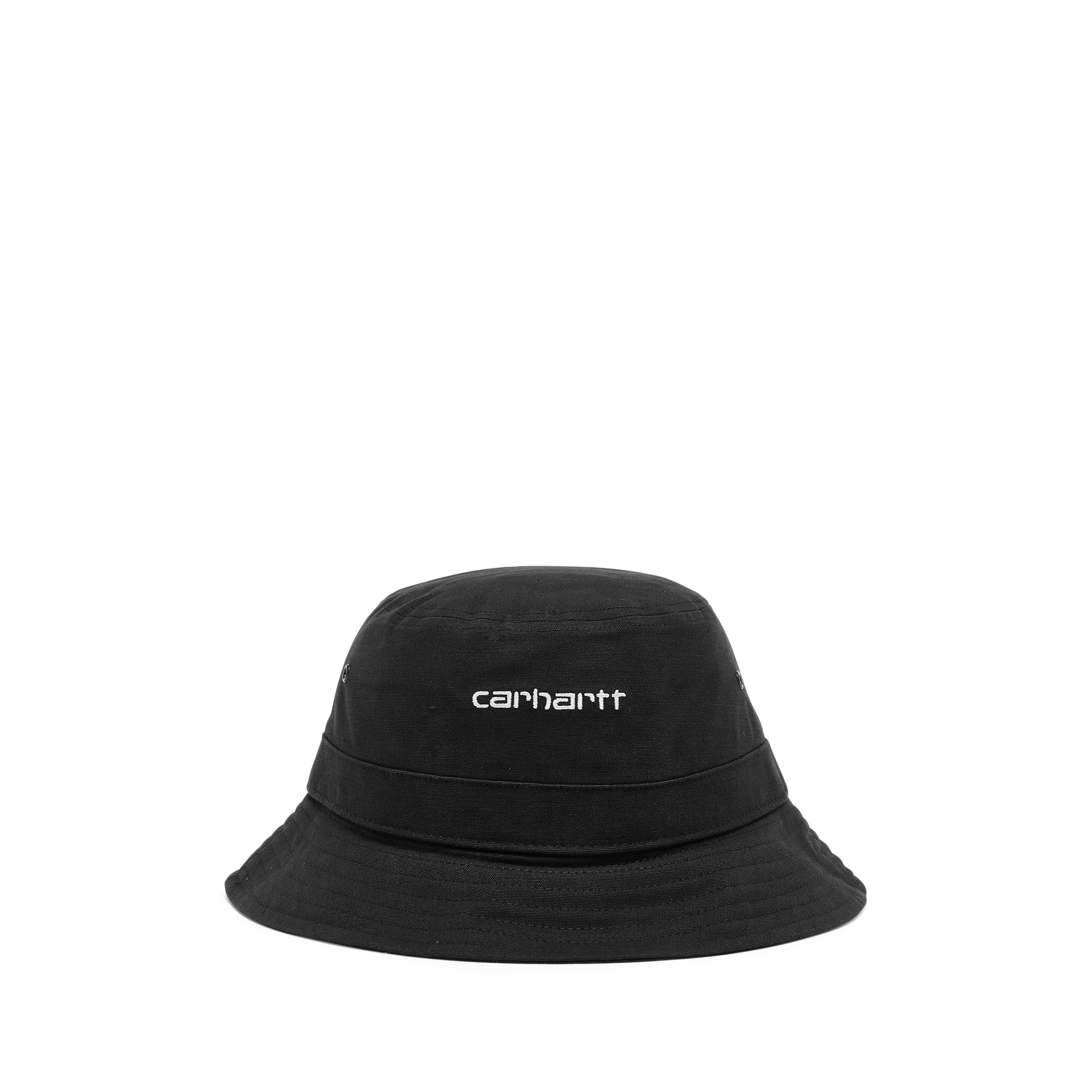 Script bucket hat cotton canvas