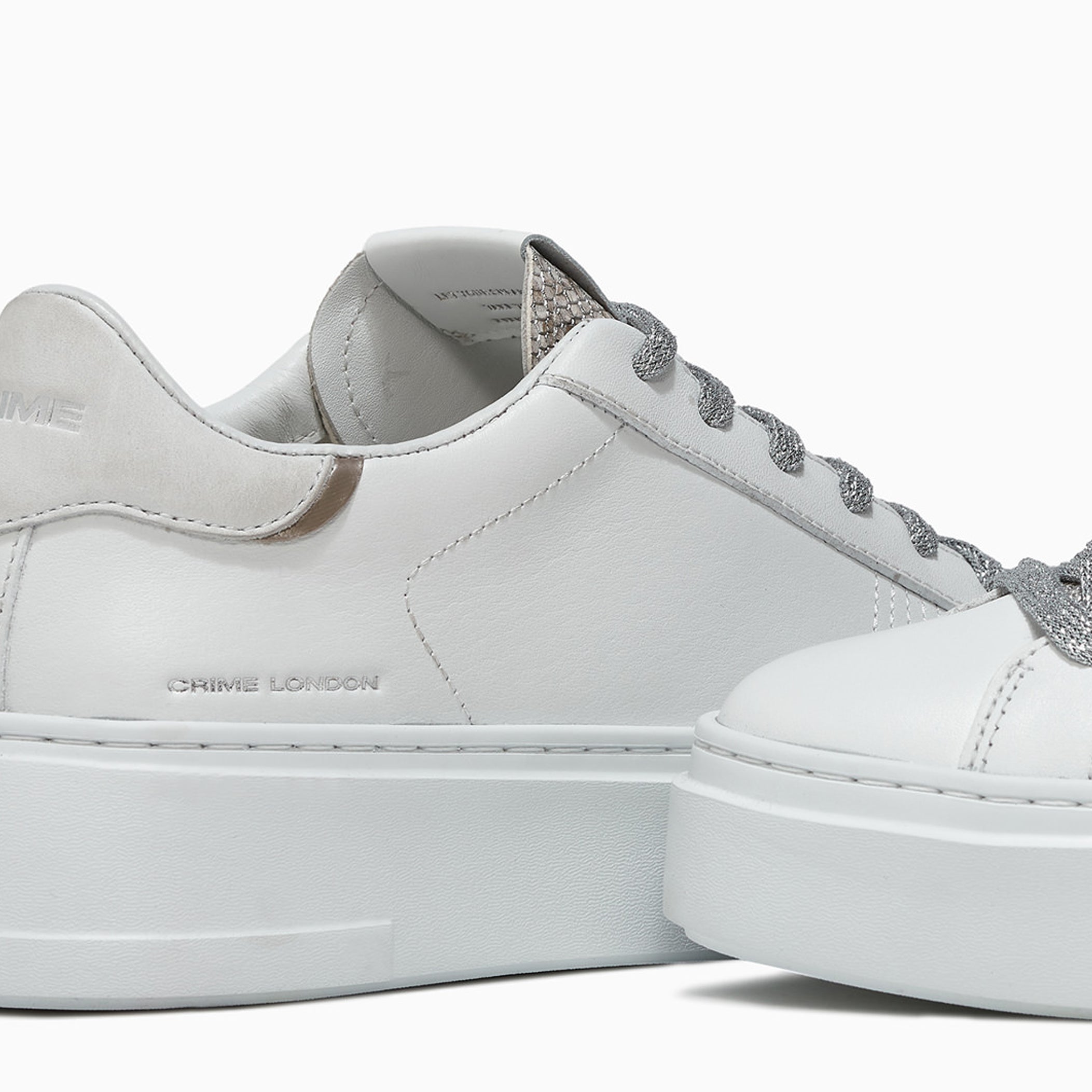 Sneaker bianca e silver