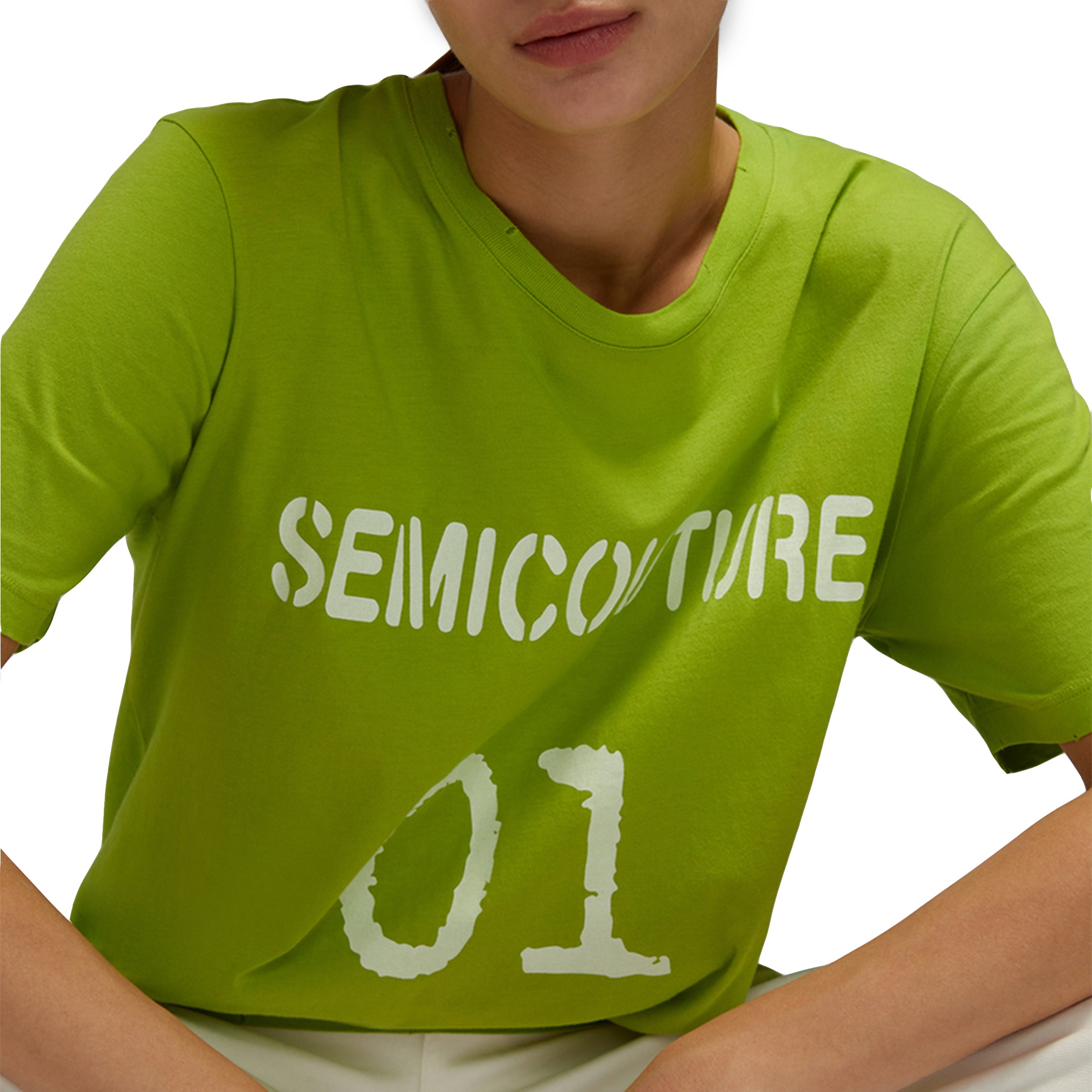 T-Shirt con logo Verde Clorofilla