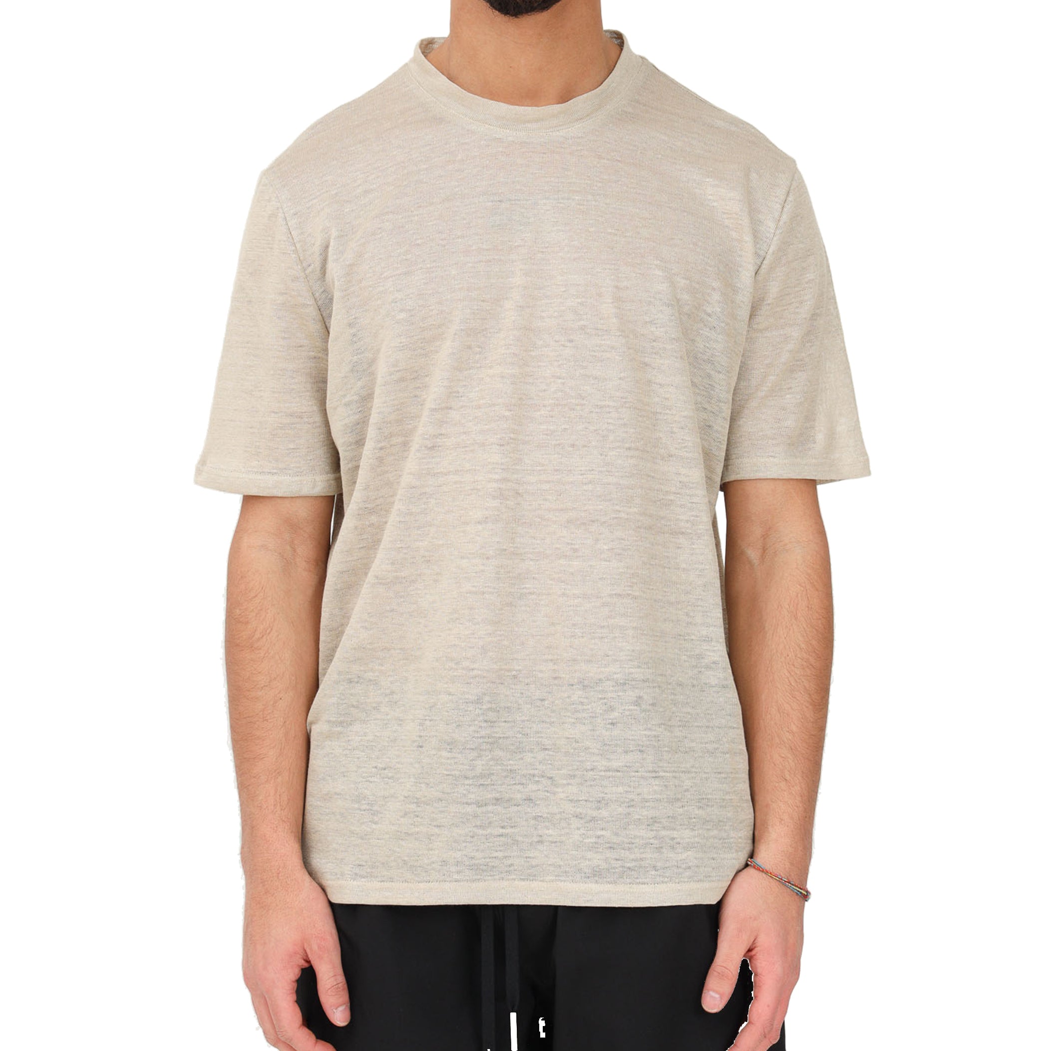 T-Shirt tessuto leggero Beige